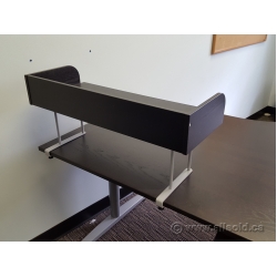 Espresso Desk Riser Shelf Clamp On Monitor Stand